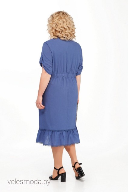 Платье 894 синий Pretty