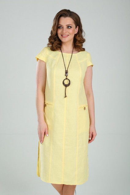 Платье 703 желтый Rishelie