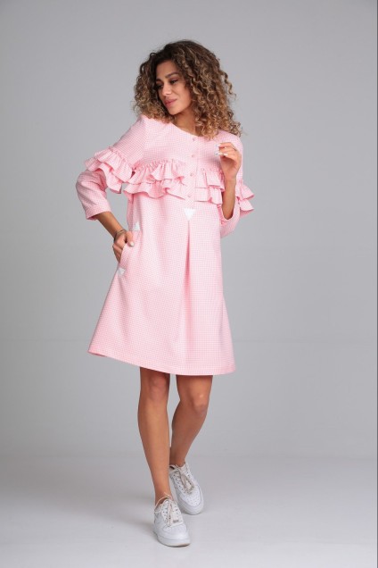 Платье 905 розовый Rishelie