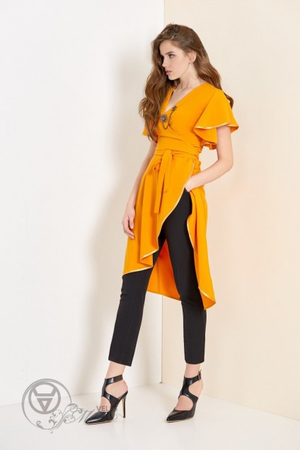 Комплект с платьем 7004-5002-1 желтое платье Rivoli
