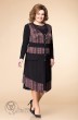 Комплект с платьем 3-1261 черный+бордо Romanovich style