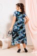 Платье 1-1332 синие цветы Romanovich style