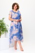 Платье 1-1332 ярко-голубой  Romanovich style
