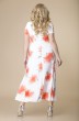 Платье 1-1826 белый+оранжевый Romanovich style