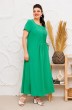 Платье 1-1826 зелёный-1 Romanovich style