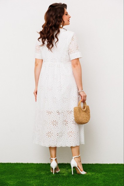 Платье 1-1951 белый Romanovich style