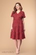 Платье 1-1964 бордо+горох Romanovich style
