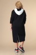 Платье 1-2076 черный + белый Romanovich style