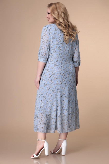 Платье 1-2140 голубой Romanovich style