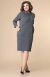 Платье 1-2216 серый + горох Romanovich style