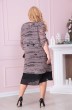 Платье 1-2306 капучино + черный Romanovich style