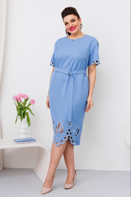 Платье 1-2370 голубой Romanovich style