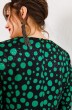 Платье 1-2410 зеленый + принт Romanovich style