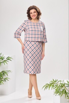 Платье 1-2422 розовый Romanovich style