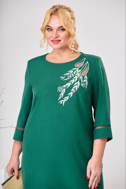 Платье 1-2426 зелень Romanovich style