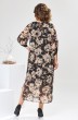 Платье 1-2442 коричневые цветы Romanovich style