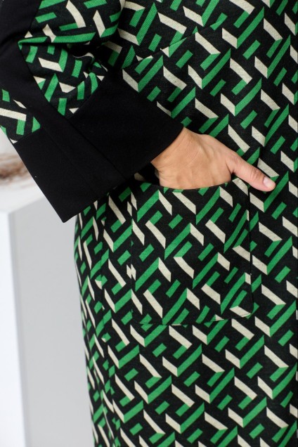 Платье 1-2459 зелёный Romanovich style