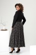 Платье 1-2468 чёрный + зигзаг Romanovich style