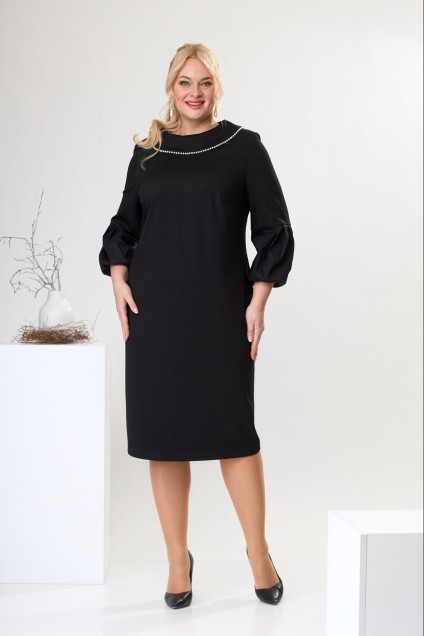 Платье 1-2470 чёрный Romanovich style