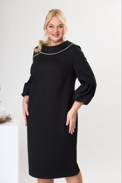 Платье 1-2470 чёрный Romanovich style