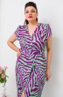 Платье 1-2532 салат + фиолетовый Romanovich style