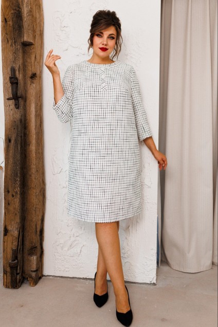 Платье 1-2589 белый Romanovich style