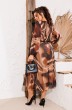 Платье 1-2607 коричневый Romanovich style