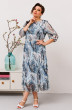 Платье 1-2607К серо-голубой Romanovich style