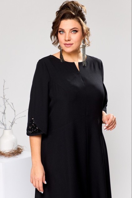 Платье  1-2620 чёрный Romanovich style