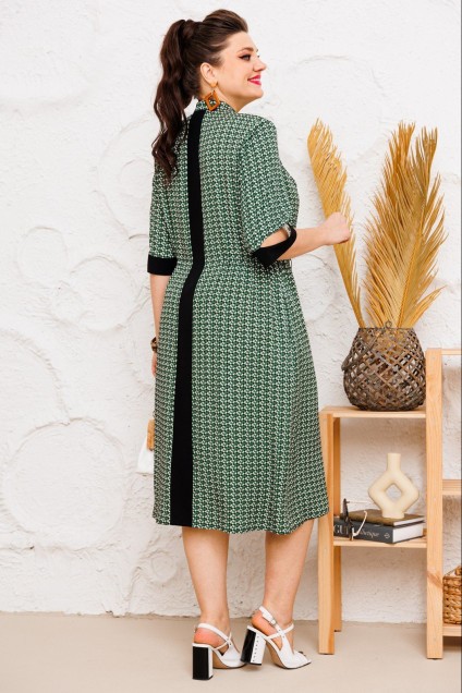Платье 1-2637 зелёный Romanovich style