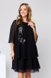 Платье 1-2648 чёрный Romanovich style