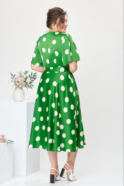 Платье 1-2649 зелёный Romanovich style