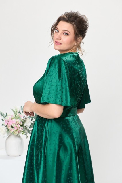 Платье 1-2649 изумрудный Romanovich style