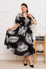 Платье 1-2649 чёрный Romanovich style