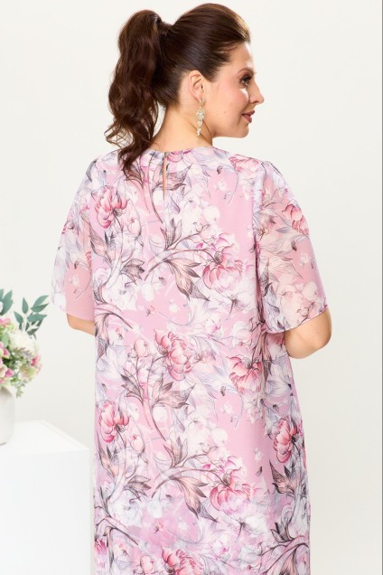 Платье 1-2669 розовый Romanovich style