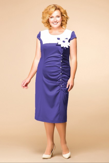 Платье 1-916 василек Romanovich style