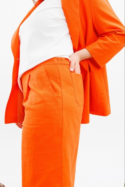 Костюм с шортами 2-2384 оранжевый Romanovich style