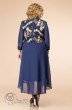Комплект с платьем 3-1490 темно-синий+цветное кружево Romanovich style