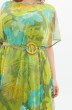 Костюм с платьем 3-2514 ярко-зелёный Romanovich style