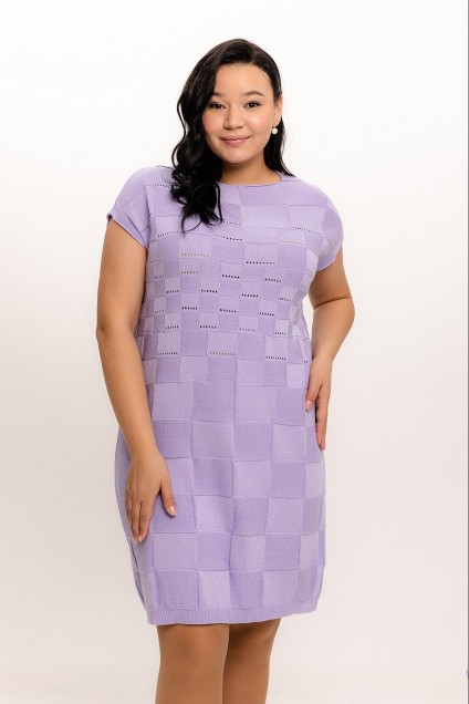 Платье 0048-ХЛ4 сиреневый Romgil