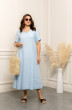 Платье 0028-ЛЕ4 голубой Romgil