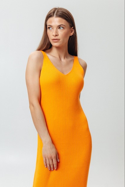 Платье 3639Х оранжевый Romgil