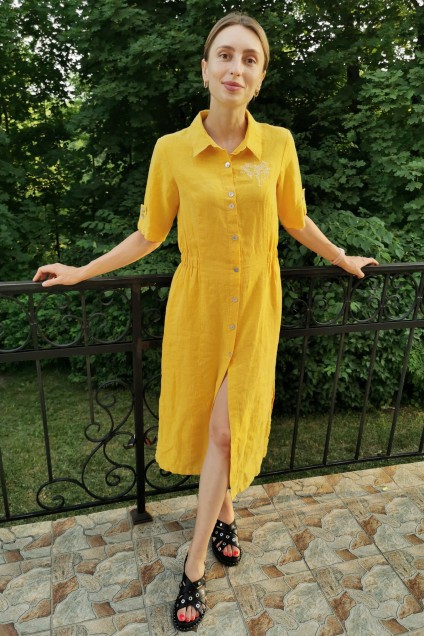 Платье 20с276-46 желтый Romgil