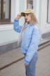 Куртка 022 голубо-молочный SISTEROOM