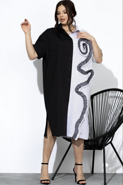 Платье 13120 черно-белый SOVA