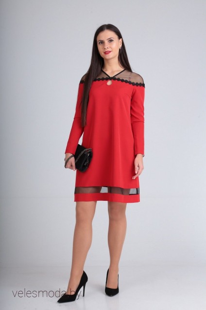 Платье 7370 красный SOVITA