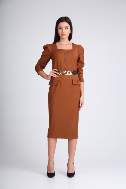 Платье 130115 орехово-коричневый SandyNA 