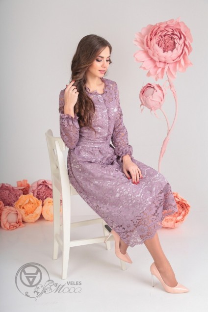 Платье 13503-7 пастельно-фиолетовый SandyNA 