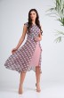 *Платье  13976 серый + розовый горох SandyNA 
