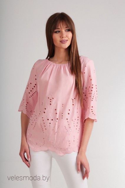 Блузка 1028 розовый Shetti